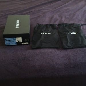 Chanel shoes box with dust bags